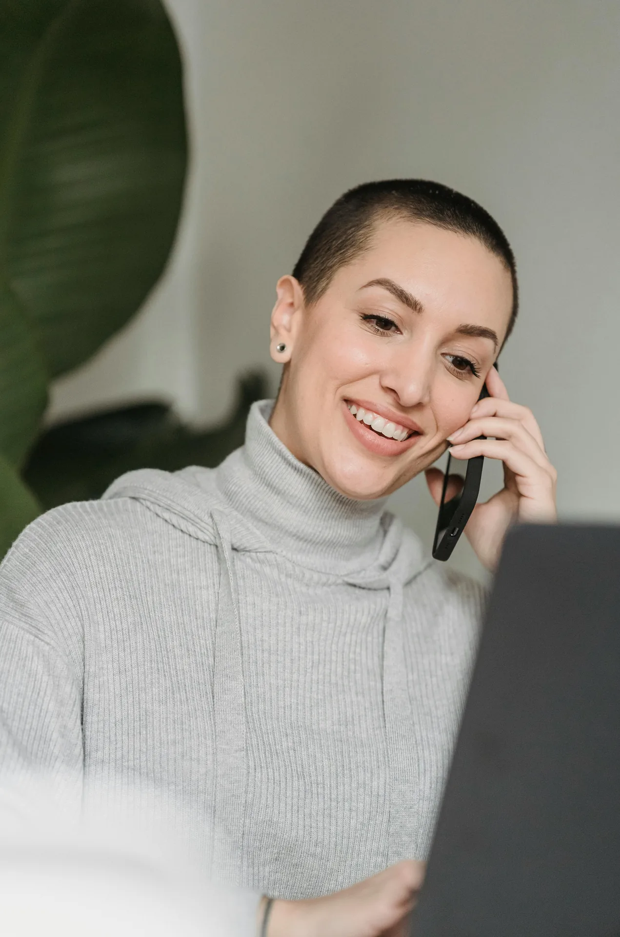 Person working at a desk